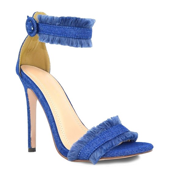 Women's Stiletto Heel with Ankle Strap - Picture 2 of 4